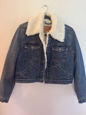 Levi's NWT Levi’s  Blue Sherpa-Lined Denim Jacket